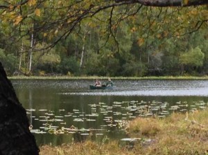 Little Campbell Lake, Kincaid Park.  Be VERY careful; the moose are dangerous!