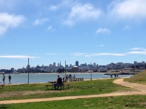 Trails to See by Warming Hut Bathrooms NOTE:  the bathrooms are NOT in the cafe.  They're  2 buildings west (towards the Bridge).  See map for details.