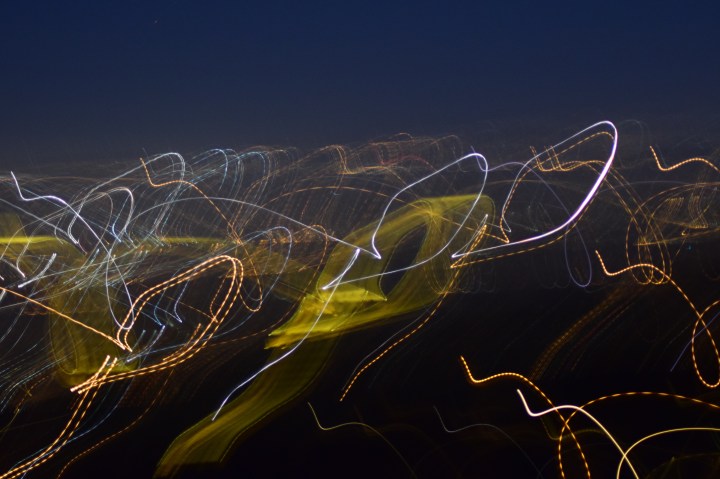 Have a few glasses of wine and come back to this one. It might look intentional.